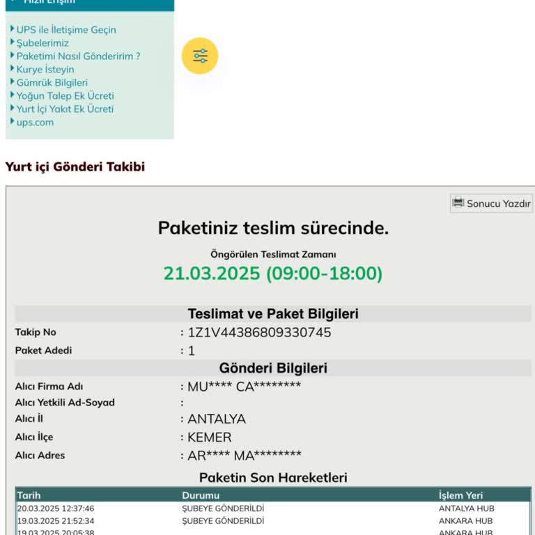 UPS Antalya Şubesinde Pasaport Teslimatında Büyük Gecikme