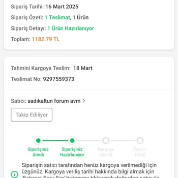 Trendyol'da Sipariş İptali Ve Müşteri Memnuniyetsizliği