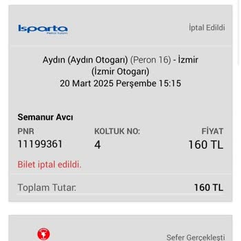 İptal Edilen Biletin Ücreti Neden Eksik İade Edildi?