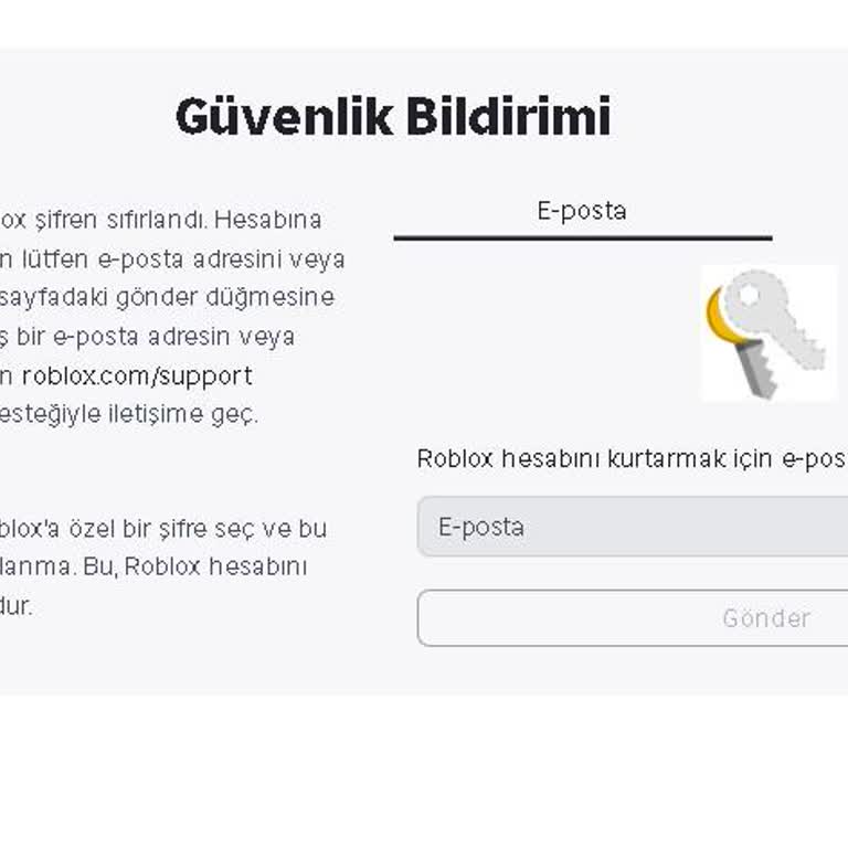Roblox Hesabımın Güvenlik Sorunu Ve Geri Alma Talebi