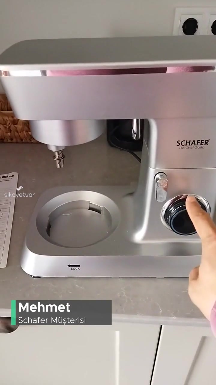 Schafer Pro Chef Gusto Hamur Yoğurma Makinesi Servis Problemi videonun kapak resmi