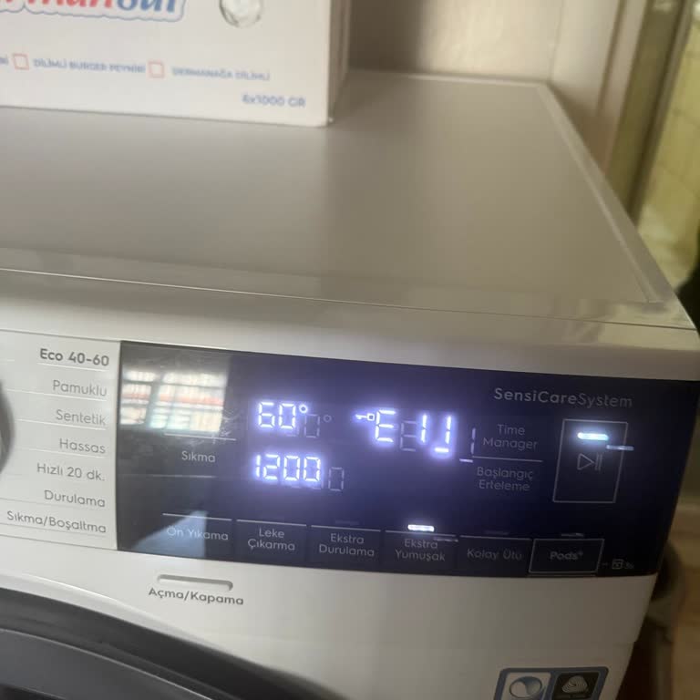 Electrolux Çamaşır Makinesi E11 Hatası Ve Çözüm Bulunamaması