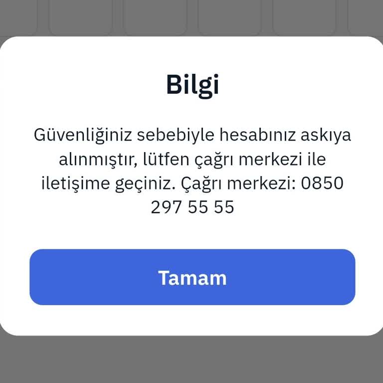 Hesap Askıya Alındı, Erişim Sorunu Yaşıyorum