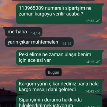 Kargo Bilgisi Verilmeyen Alışveriş Sorunu