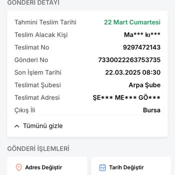Trendyol Siparişim Teslimat Şubesinde Bekletiliyor