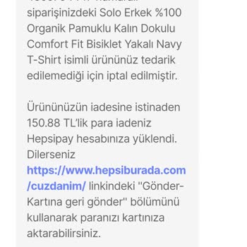 Hepsiburada'da Stok Sorunu Ve Yetersiz Müşteri Hizmetleri