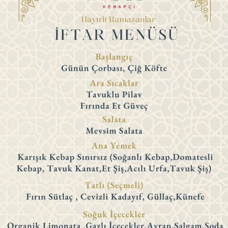 İsraf Ve Yüksek Fiyatlı İftar Menüsü Şikayeti