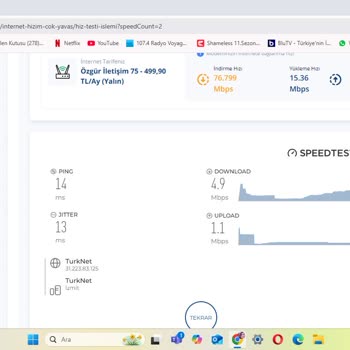 TurkNet'te Hız Sorunu Ve Çözüm Eksikliği