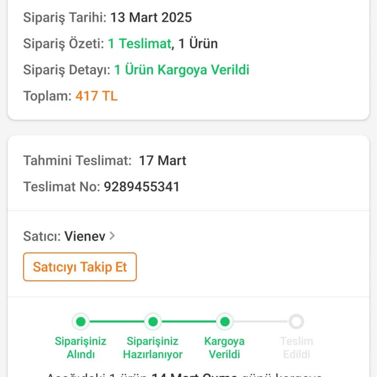 Trendyol'dan Aldığım Ürün 10 Gündür Kargoda Kayıp!