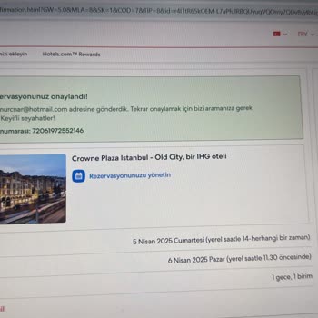 Yanlış Rezervasyon Tarihi Ve Hatalı Ödeme İşlemi