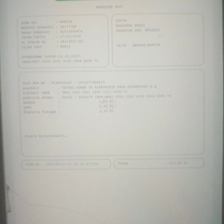 İninal'e Gönderilen Paranın İadesi Sorunu