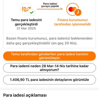 Yanlış Karttan Ödeme Sorunu