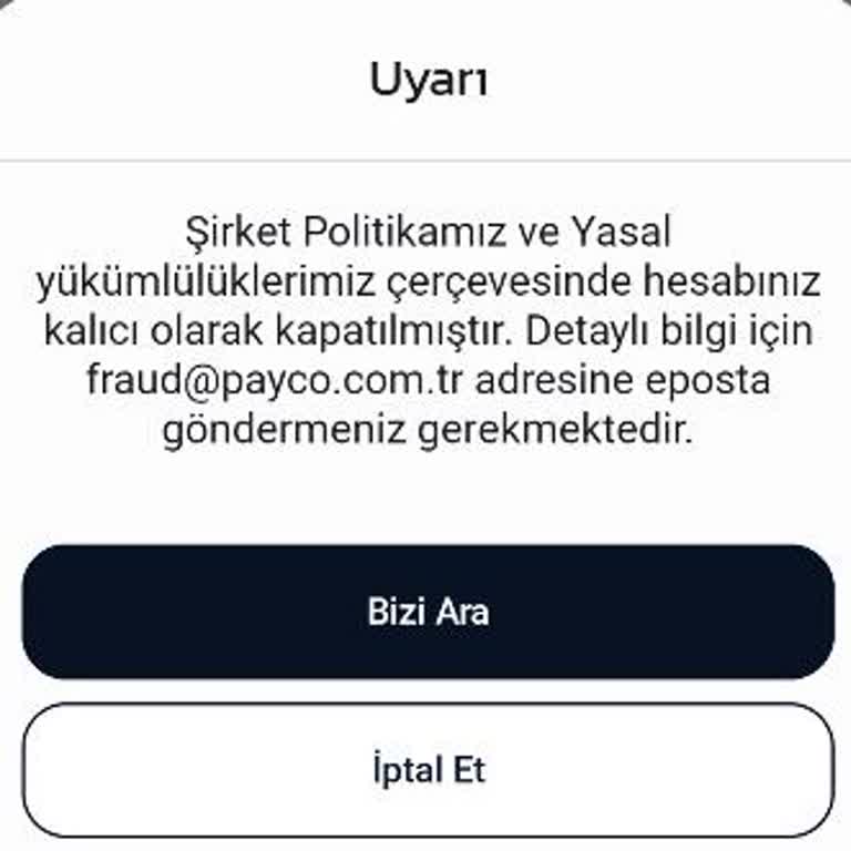 Payco Hesabım Kapatıldı, Paramı Geri İstiyorum