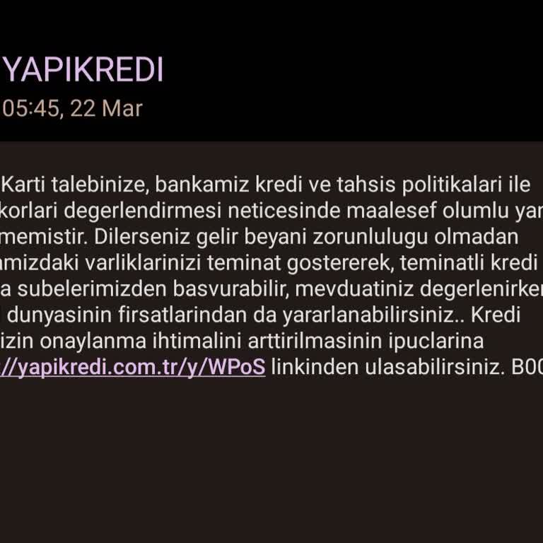 Kredi Kartı Başvuru Sürecinde Yaşanan Sorun Ve İletişim Zorluğu