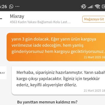 Yanlış Ürün Ve Bitmeyen Bekleyiş