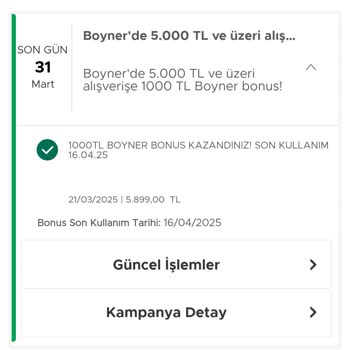 Boyner Bonus Puanı Kullanılamıyor!