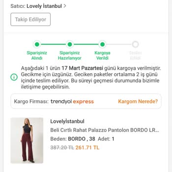 Trendyol'dan İade Edilen Siparişler Ve Anlamsız Cevaplar