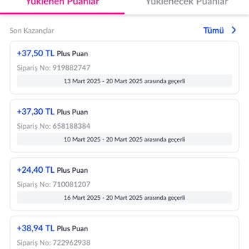 Silinen Plus Puanlarımın İadesini İstiyorum!