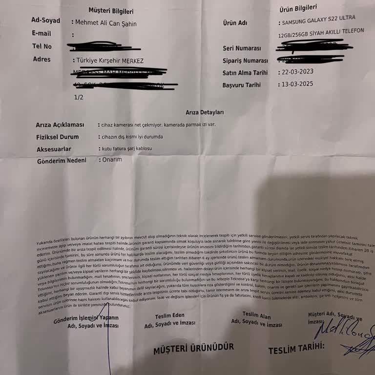 Sıfır Aldığım Cihaz Teşhir Ürünü Çıktı, Garantisi Dolmuş