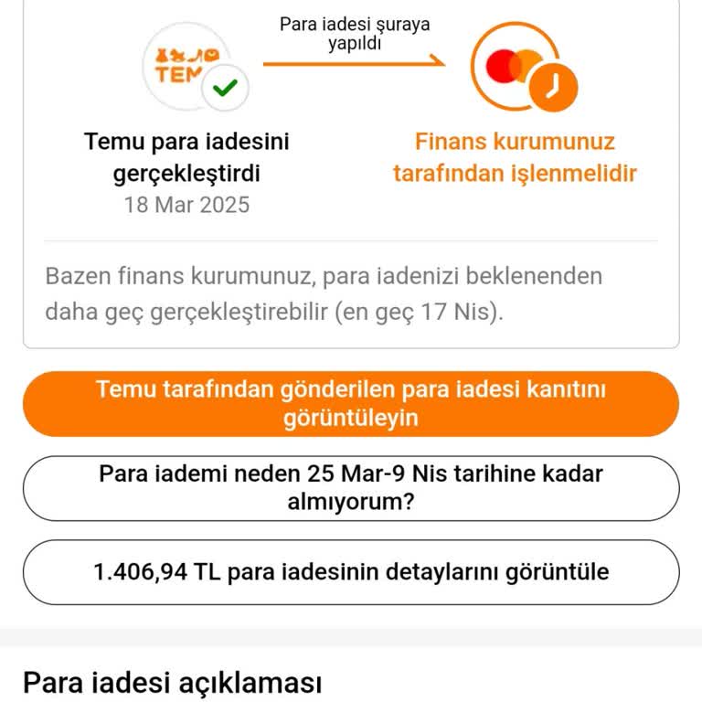 İptal Edilen Siparişin İadesi Yapılmadı: Müşteri Mağduriyeti