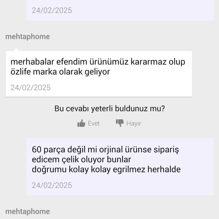 N11'de Kaşık Seti Hayal Kırıklığı