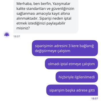 Adres Değişikliği Sorunu Ve İlgisiz Müşteri Hizmetleri