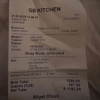 İftar Vaktinde Gelen Eksik Ve Soğuk Pizza Mağduriyeti