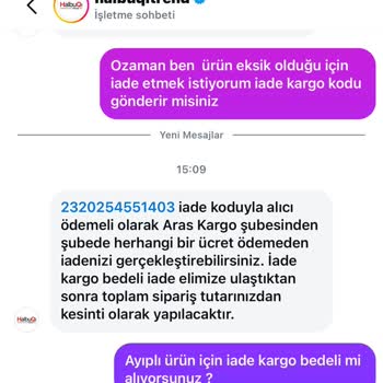 Eksik Ürün Ve Müşteri Hizmetlerinde Hayal Kırıklığı