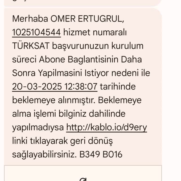 TÜRKSAT Kablo Net Ve TV Kurulum Sorunu