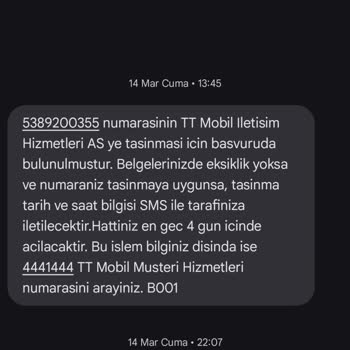 Haksız Faturalandırma: Taşınan Numara İçin Ek Ücret Talebi