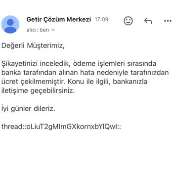 Çift Çekim Sorunu: Getir'den Yanıltıcı Bilgi