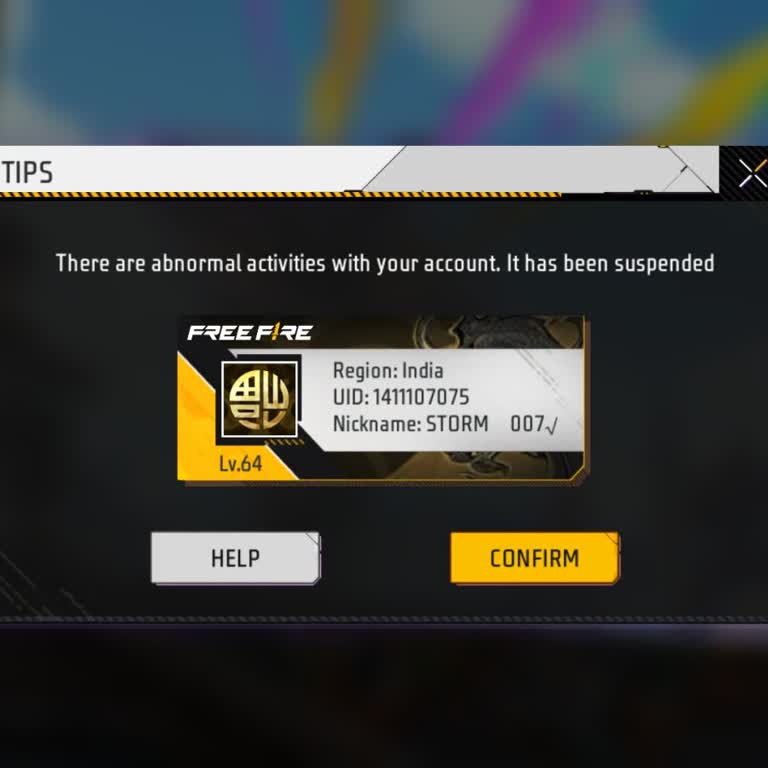 Please Unban My Garena Free Fire Max Account