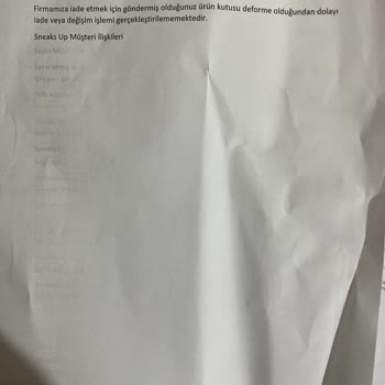 Yanlış Beden Ayakkabı Ve İade Sorunu