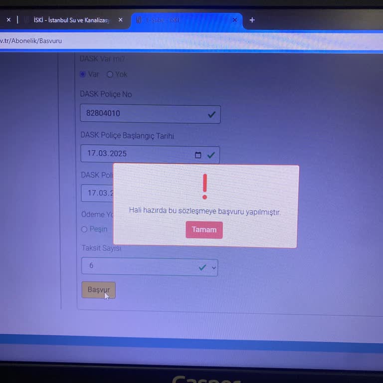 Su Aboneliği Başvurusunda Tıkanıklık