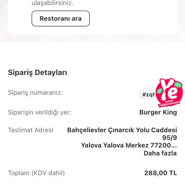 Yemeksepeti Siparişim İki Saattir Ulaşmadı!