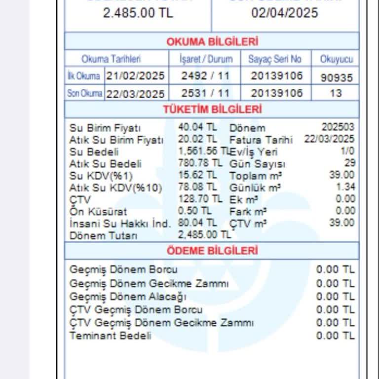 Fahiş Su Faturası: Emekli Müşteri Mağduriyeti