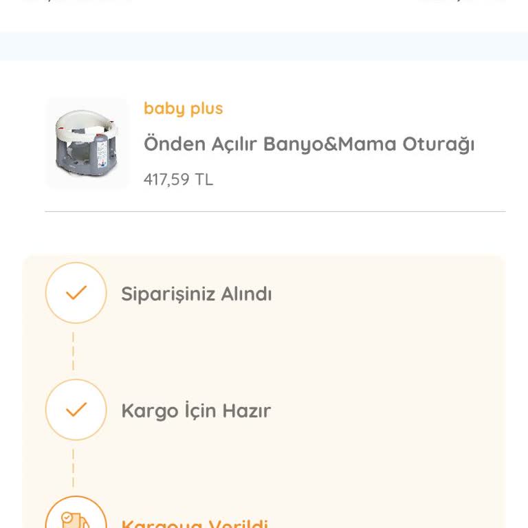 Ebebek Siparişimde Eksik Teslimat Sorunu: Mama Oturağı Hala Bekleniyor