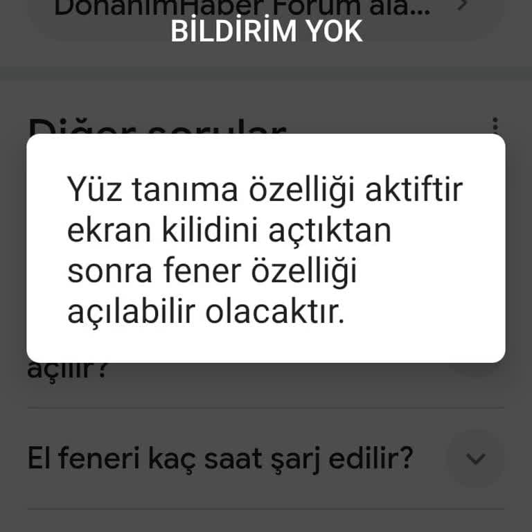 GM20 Cihazında Fener Hatası Ve Yüz Tanıma Sorunu