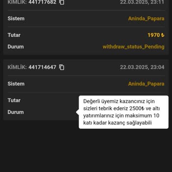 Holeyy214.com'da Kazanç Çekilemiyor: 15 Bin TL Mağduriyeti