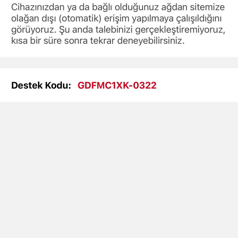 Beklenmedik Erişim Engeli Şoku!