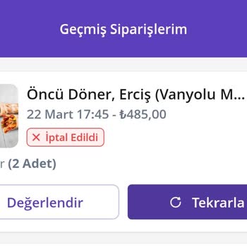 Öncü Döner İftar Siparişi Kabusu: Yanıltıcı Bilgilendirme Ve İletişimsizlik!