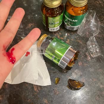 Özensiz Paketleme Nedeniyle Kırık Şişe Ve Yaralanma