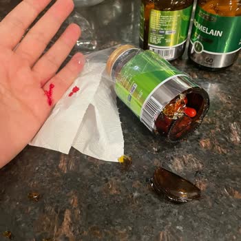 Özensiz Paketleme Nedeniyle Kırık Şişe Ve Yaralanma