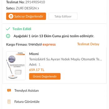 Miomi.com.tr Temizlik Setinin Vidası Kısa Sürede Kırıldı!