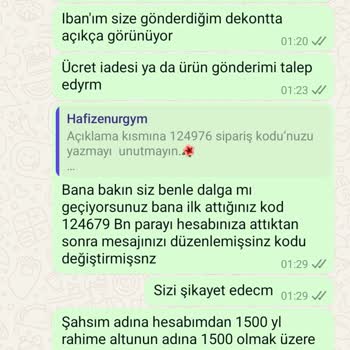 Ücret Ödendi, Ürün Gönderilmedi: Hafizenur Moda Mağduriyeti