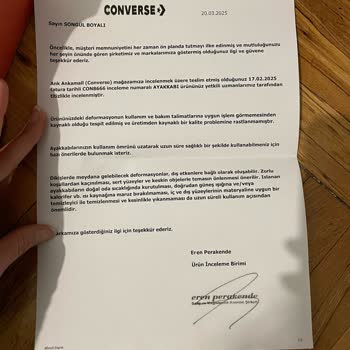 Converse Ayakkabıda Kalite Sorunu Ve Yanıltıcı Bilgilendirme