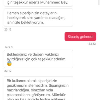 Sipariş Teslim Edilmeden Teslim Edildi Gösterildi