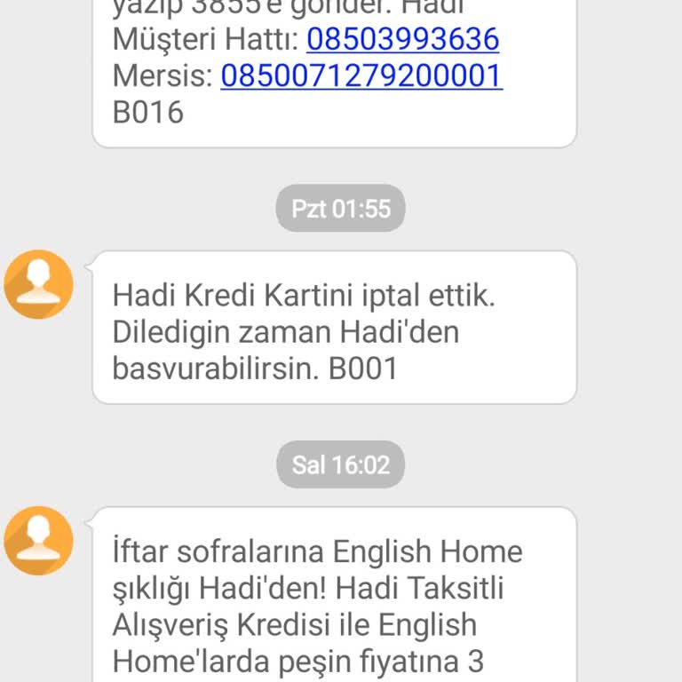 Kredi Kartı Başvuru Sorunu Ve Yanıltıcı SMS