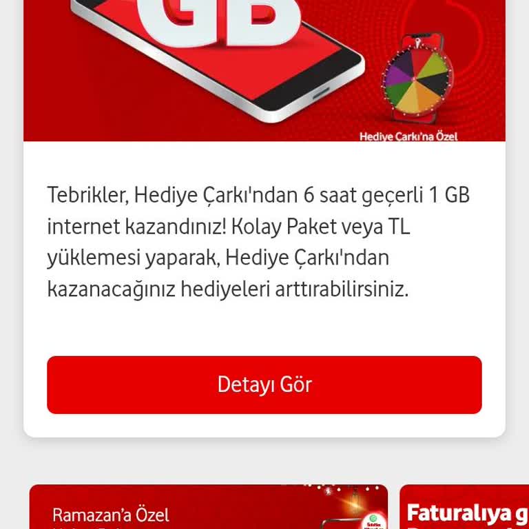 Vodafone Yanımda Çark Çevirme Sorunu