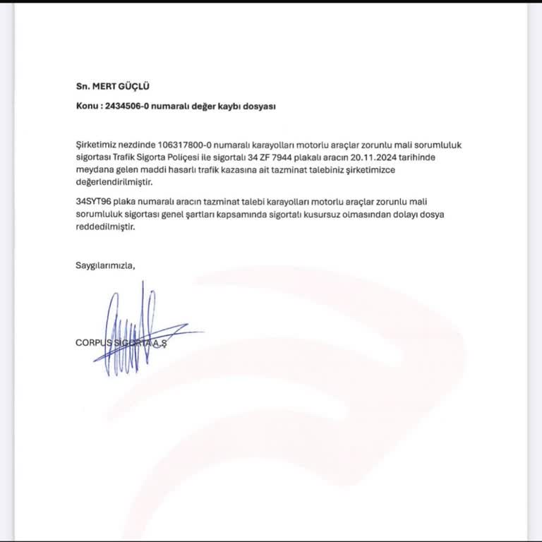 Yanlış Hasar Kaydı Mağduriyeti